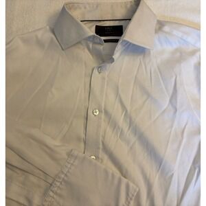 Marks And Spencers White Shirt‎ Barrel Cuff 16" Neck Non Iron